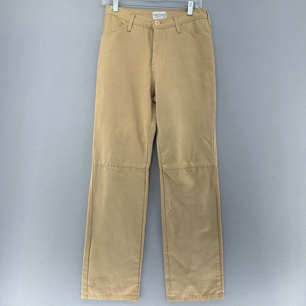 VTG French Dressing Jeanswear Paris Tan Khaki Pants SZ 8 (28x31) Made In Canada - Picture 2 of 7